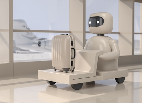 Roboter am Flughafen